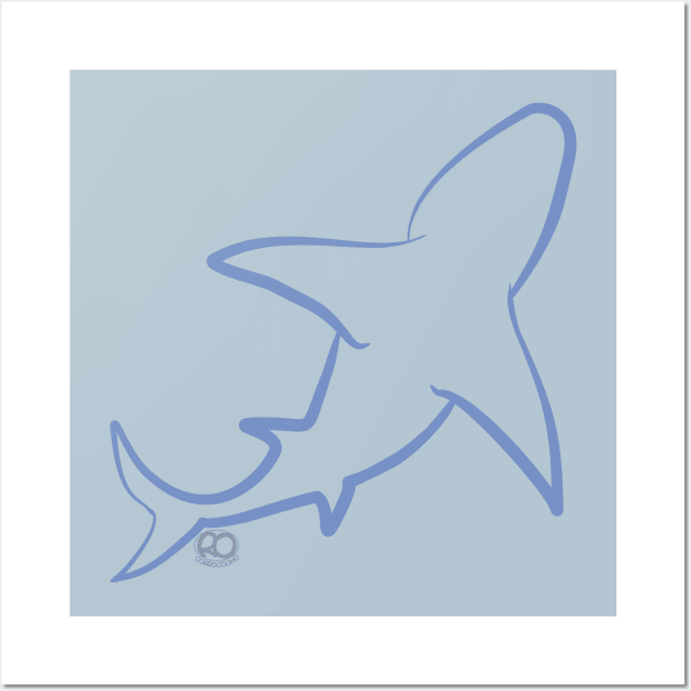 Shark Jumping Wall Art by Corrococho